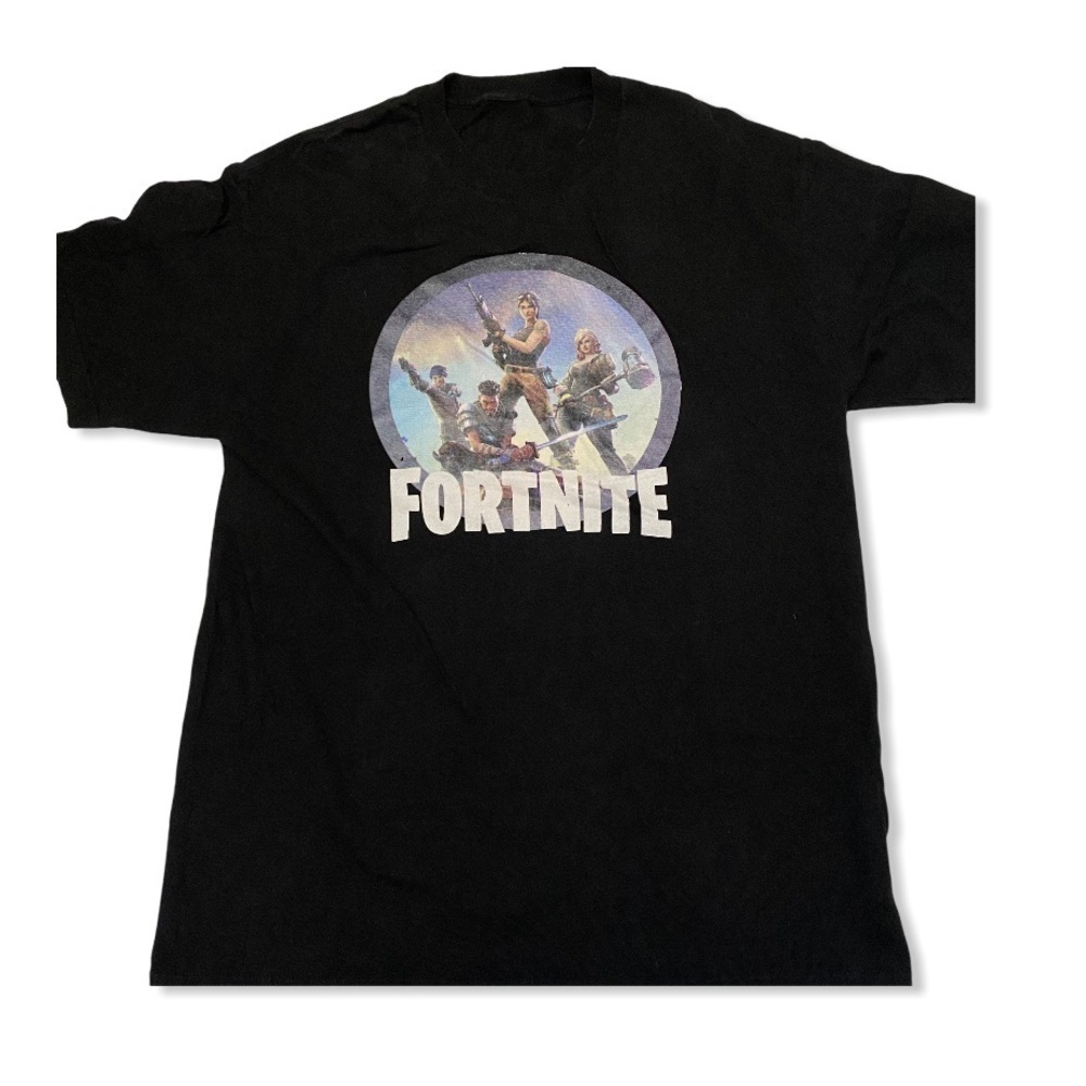 Fortnite Screen Print Black Short Sleeve T-shirt